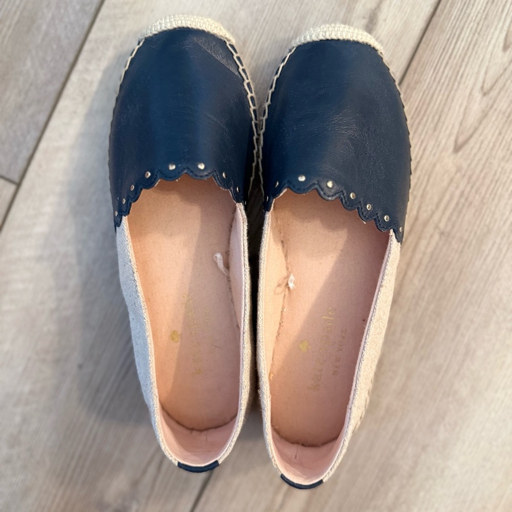 Kate Spade Espadrille Navy Size 5 NWOT